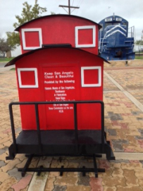 SAN ANGELO DEPOT TRASH CAN